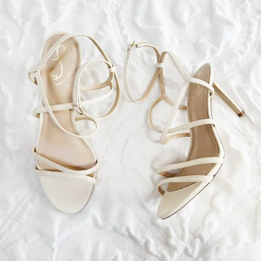 Sam Edelman Delanie Heels Size 10.5 in Ivory